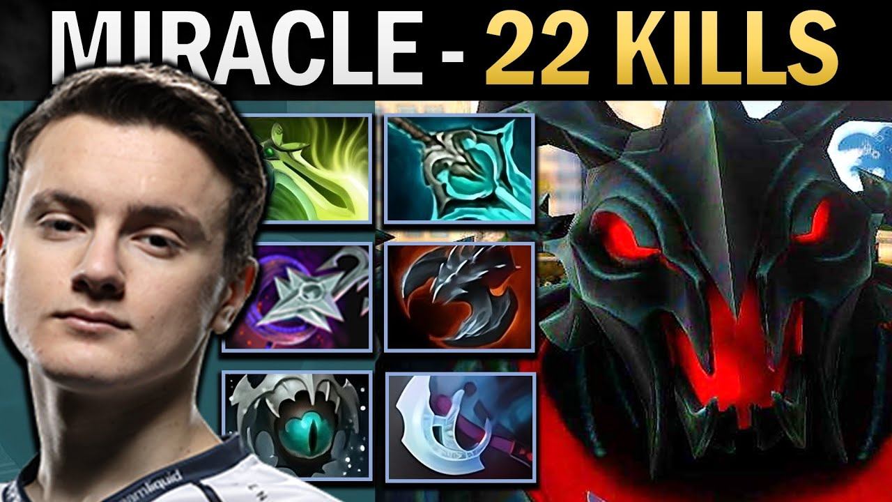 Shadow Fiend Dota 2 7.36 Miracle with 22 Kills and Disperser смотреть онлайн