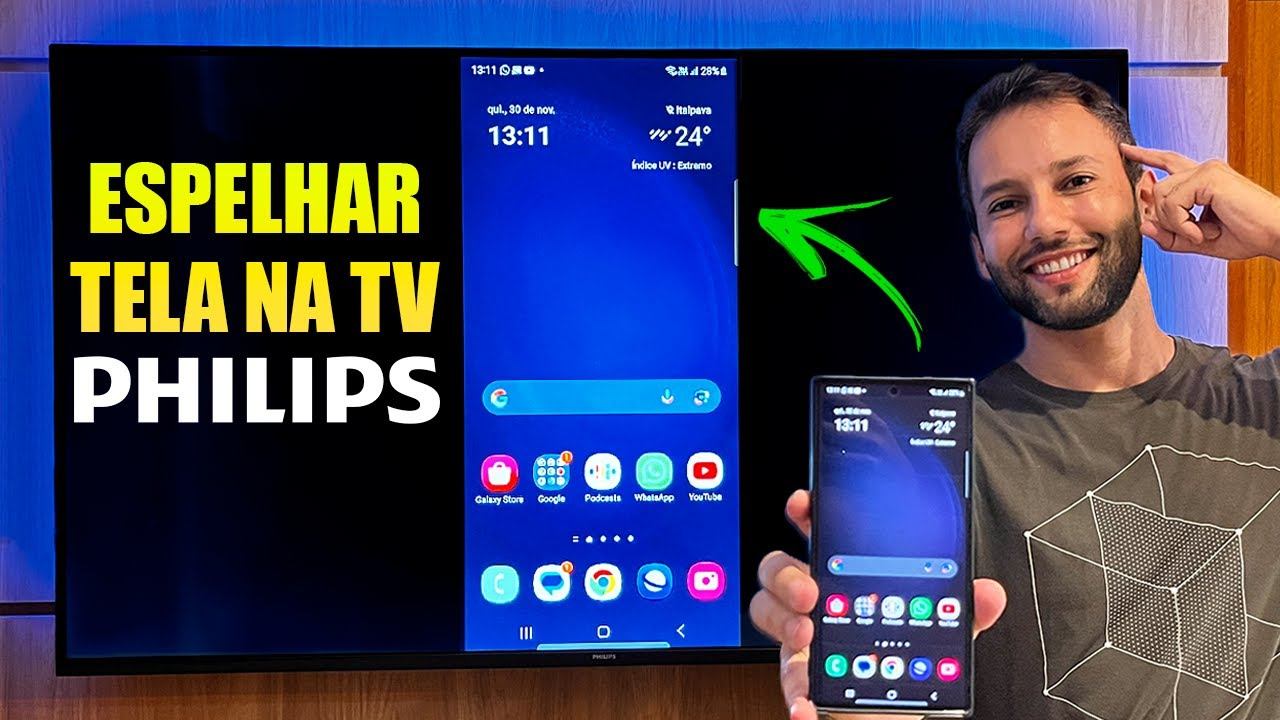 COMO ESPELHAR TELA DO CELULAR NA TV PHILIPS смотреть онлайн
