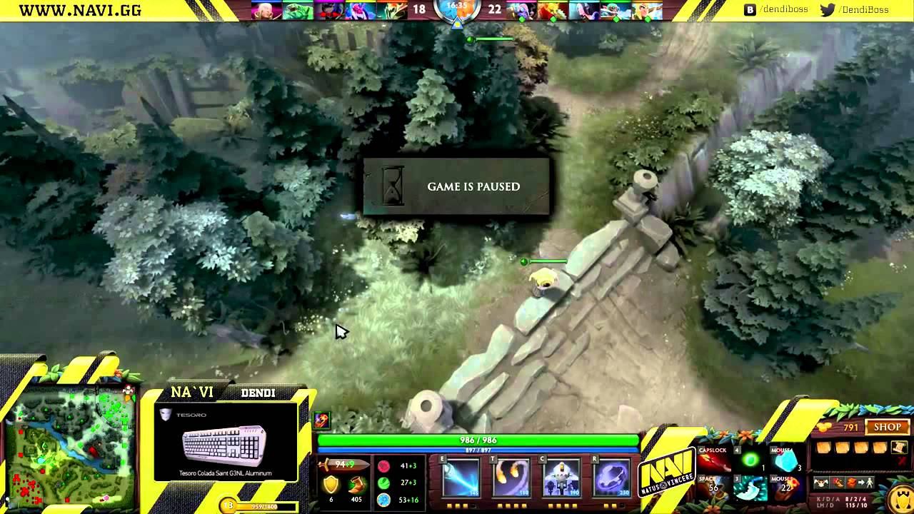 Dota 2 Stream Na`Vi Dendi Tinker Gameplay & Commentary смотреть онлайн