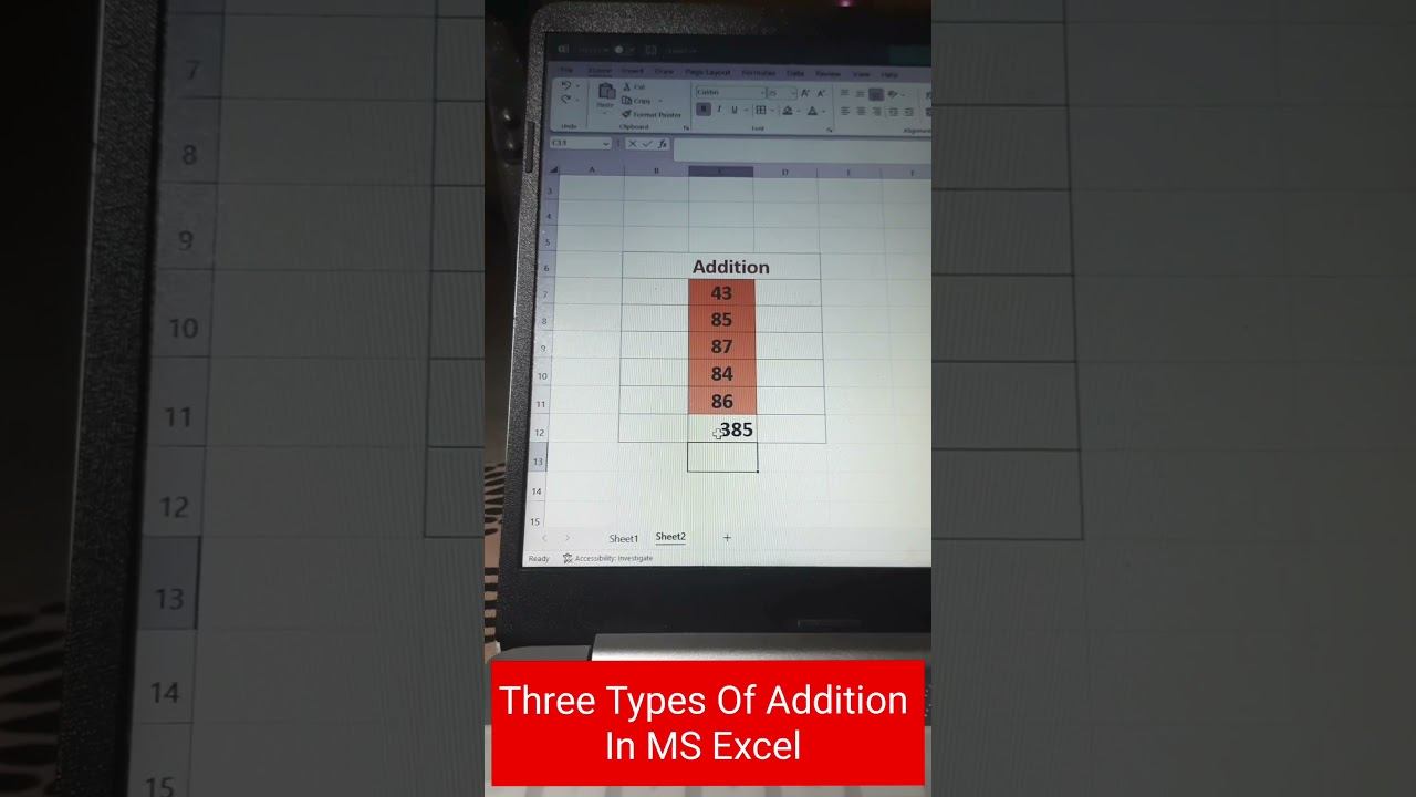 Most Important Addition Formula In MS Excel #short смотреть онлайн