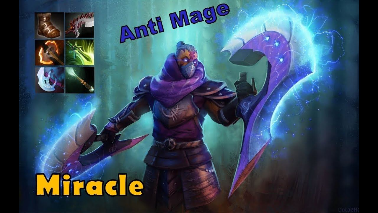 Miracle [Anti Mage] Free Farm / Top Rank Pro Gameplay - Dota 2 смотреть онлайн