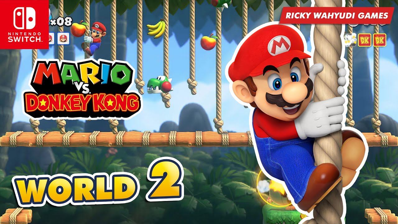 MARIO VS. DONKEY KONG | Part 2 - Classic Style - Donkey Kong Jungle - World 2 (Nintendo Switch) смотреть онлайн