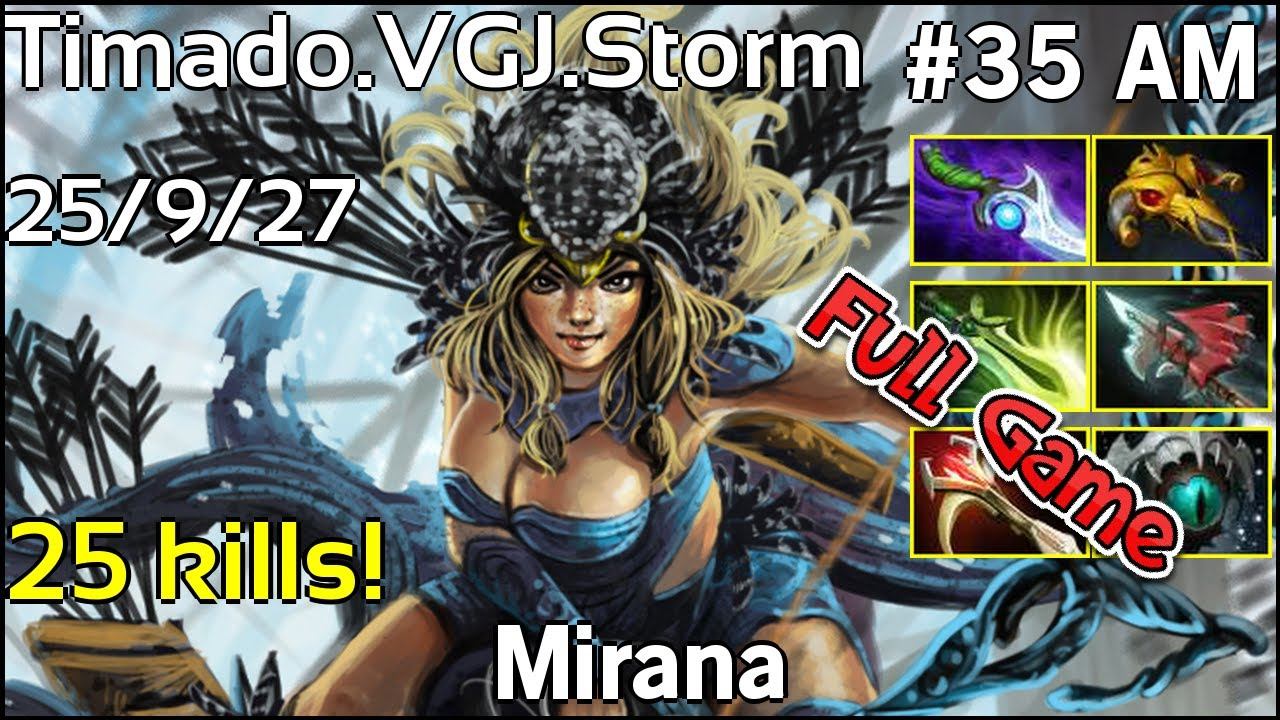 25 kills! Timado [VGJ.Storm] Mirana - Dota 2 Full Game 7.19 смотреть онлайн