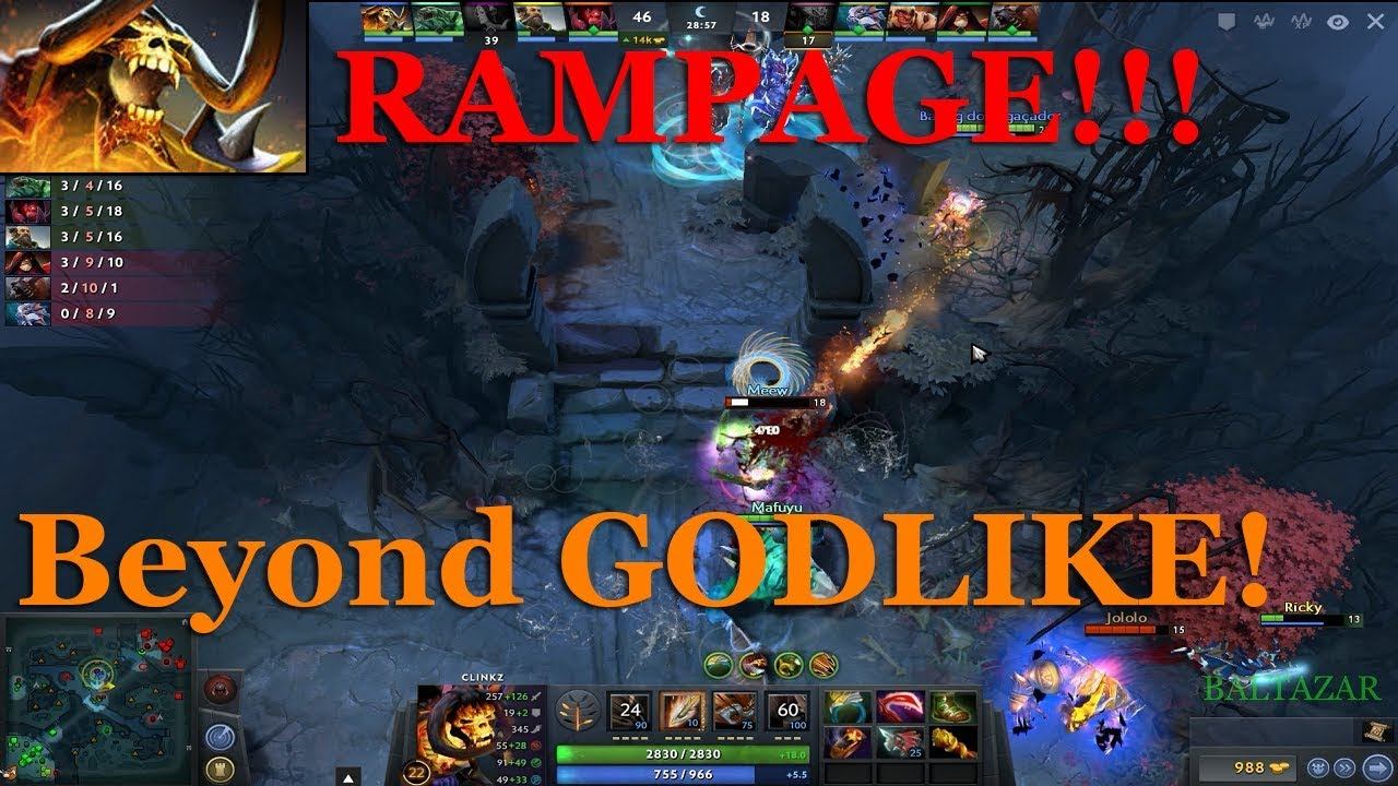 Dota 2 - Clinkz Beyond GODLIKE + RAMPAGE !!! смотреть онлайн
