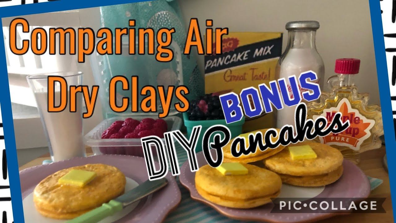 Comparing Air Dry Clays - BONUS - how to make American Girl pancakes смотреть онлайн