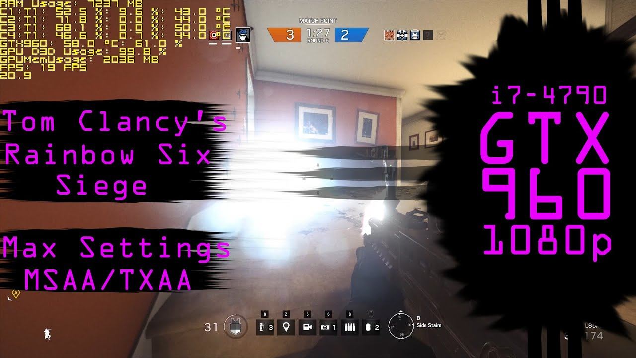 Rainbow Six Siege Max Settings смотреть онлайн