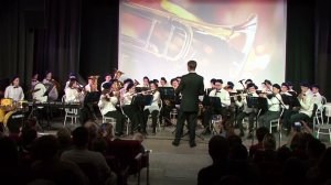 М.Хавкин  Марш Бородино на темы старинных солдатских песен Детский духовой оркестр "Огни Магнитки"