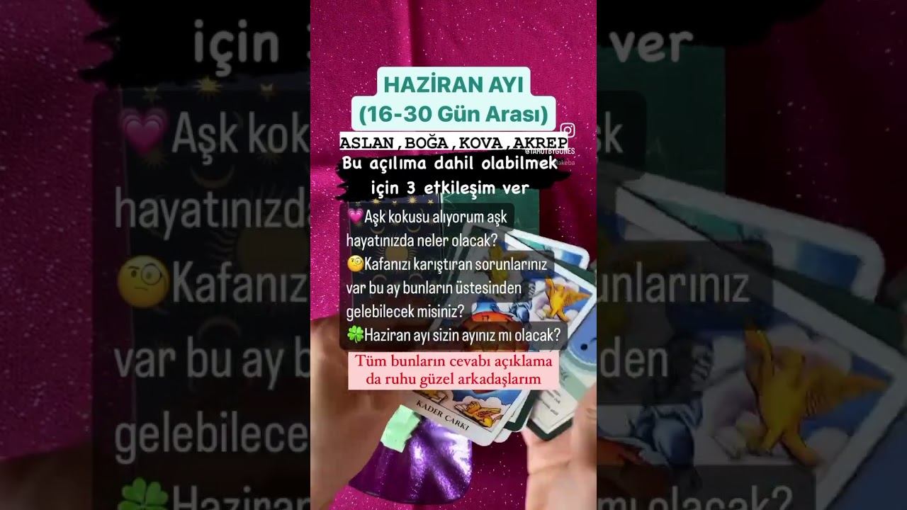 Aslan,Boğa,Kova ve Akrep güneş&yükselen&ay burçları haziran ayının ikinci yarısında neler olacak? смотреть онлайн