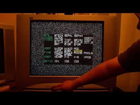 How to bring up the service menu on a Panasonic CRT TV. смотреть онлайн