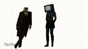 tv woman eats camera man