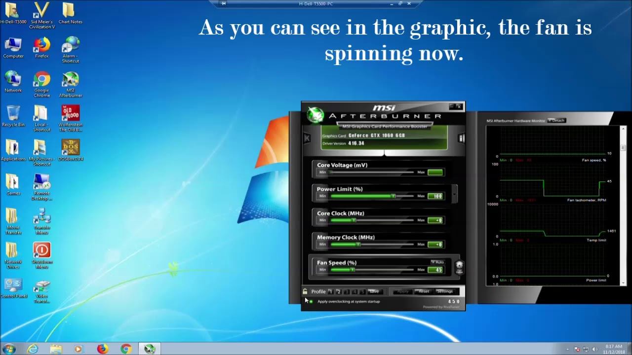 Geforce GTX 1060 Fan Not Spinning Issue смотреть онлайн
