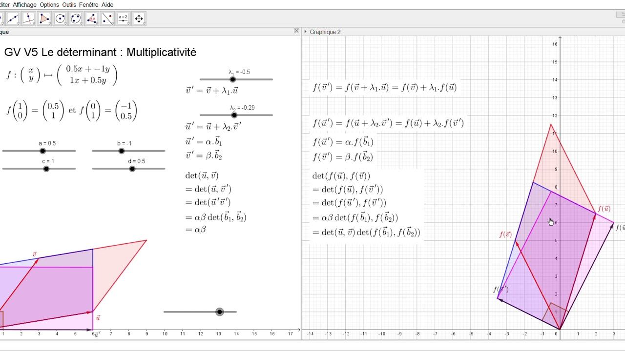 GV V5 Le déterminant : Multiplicativité смотреть онлайн