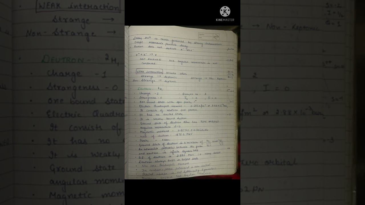 Nuclear physics/ Elementary particles quick revision notes смотреть онлайн