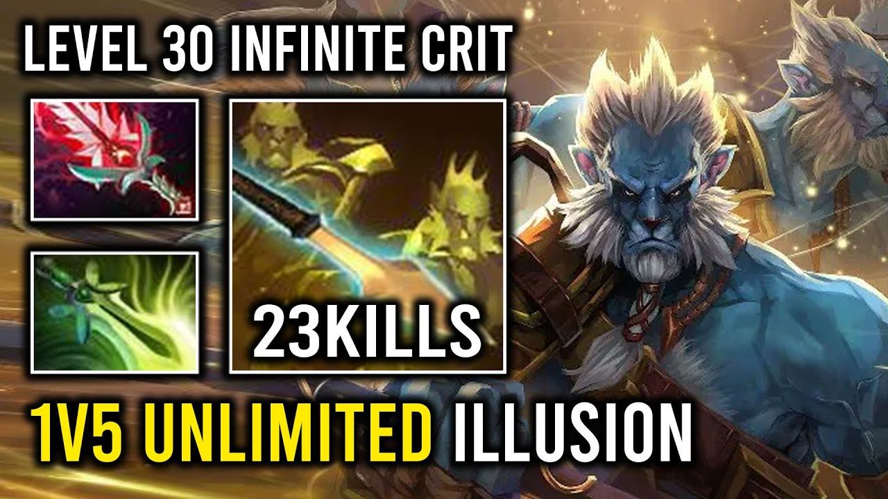 LEVEL 30 Unlimited Illusion Army Brutal Crit Juxtapose Phantom Lancer Dota 2 смотреть онлайн