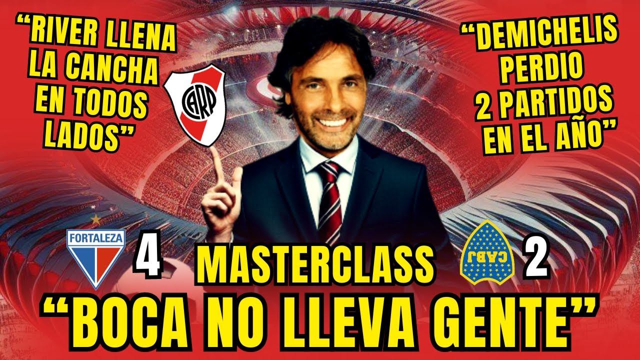 G. LOPEZ: "RIVER EN PARAGUAY LLEVO 7.000 PERSONAS, BOCA EN BRASIL LLEVO 12" смотреть онлайн