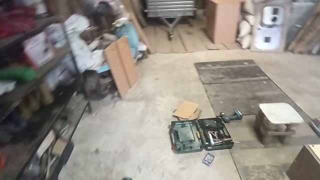 Навес для мангала. Полки в гараж.