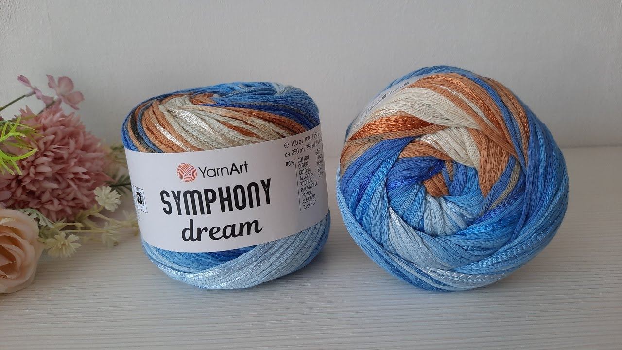 Моя покупка. Красивая турецкая пряжа от Yarn Art SYMPHONY dream. смотреть онлайн
