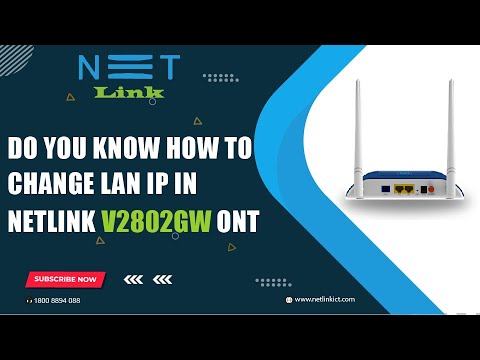 Do you know How to Change Lan IP in NETLINK V2802GW ONT-152 смотреть онлайн