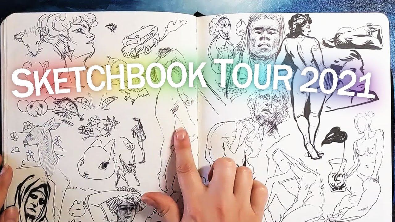 Sketchbook Tour 2021 - 3 years of drawing смотреть онлайн