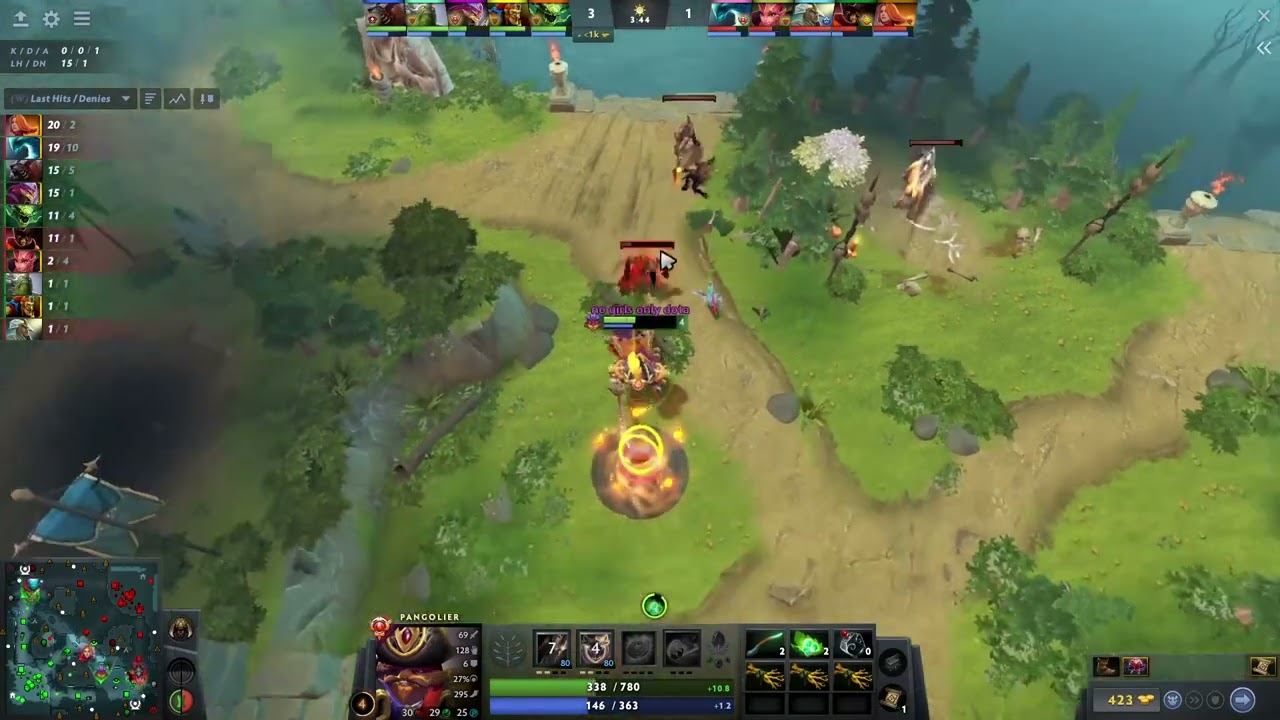 How to lane mid pangolier (Malr1ne) vs lina - Dota 2 смотреть онлайн