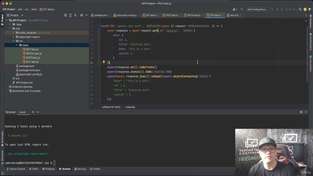 199 - GET POST PUT PATCH and DELETE with Playwright and JavaScript part 3 смотреть онлайн