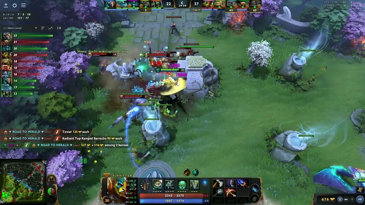 Rampage !!! 1 Hit all Dead 2270 Crit] ELDER TITAN #dota2 #dota2rampages #games #dota2 #viral #video смотреть онлайн