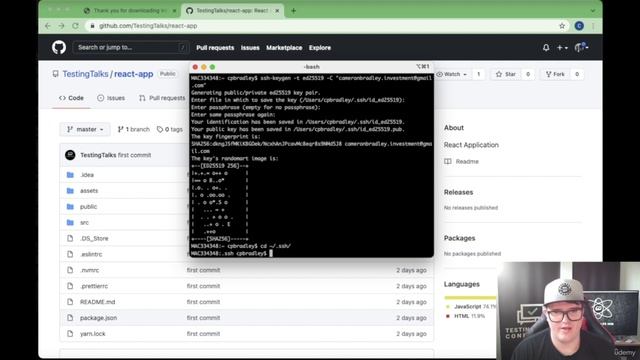 6 - Cloning Repositories on GitHub Starting your locally running React application смотреть онлайн