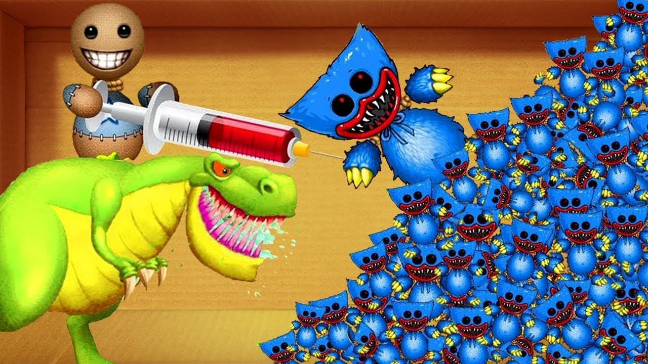 999 Huggy Wuggy vs T-Rex Bio | Kick the Buddy Mod Poppy Playtime Android Gameplay 2022 смотреть онлайн