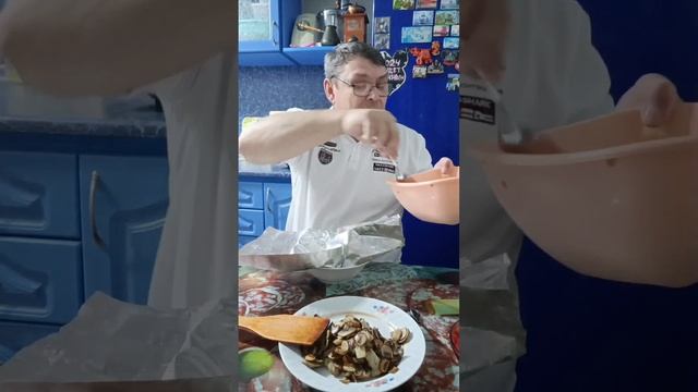 Свинина запеченная с Грибами порционно. Вкусно почти как Шашлык. смотреть онлайн