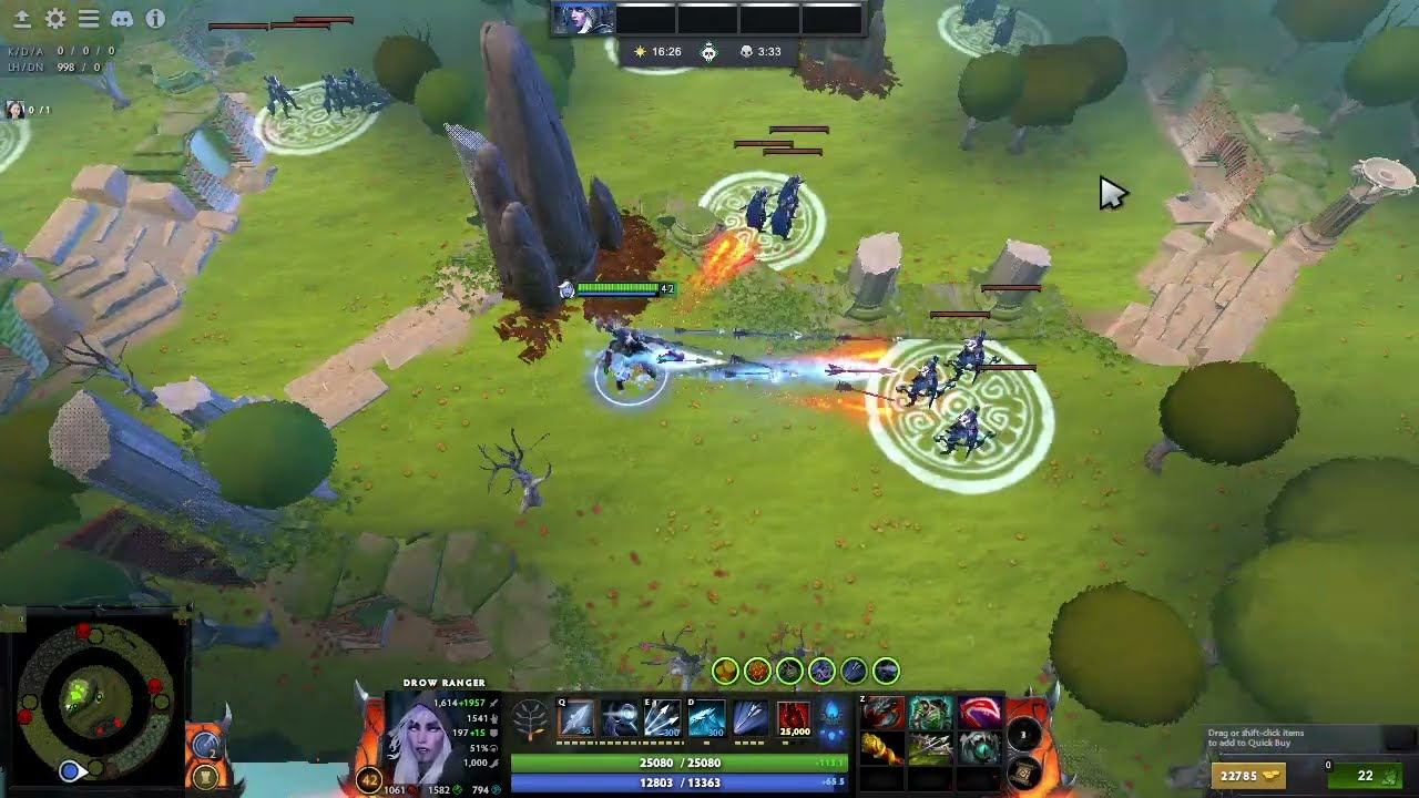 Mountain Defense Dota 2 - Drow Ranger Gameplay