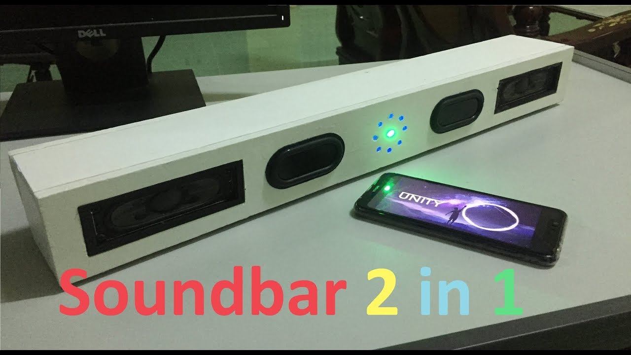 DIY 2 In 1 Bluetooth Soundbar & Power Bank From Old TV Speaker смотреть онлайн