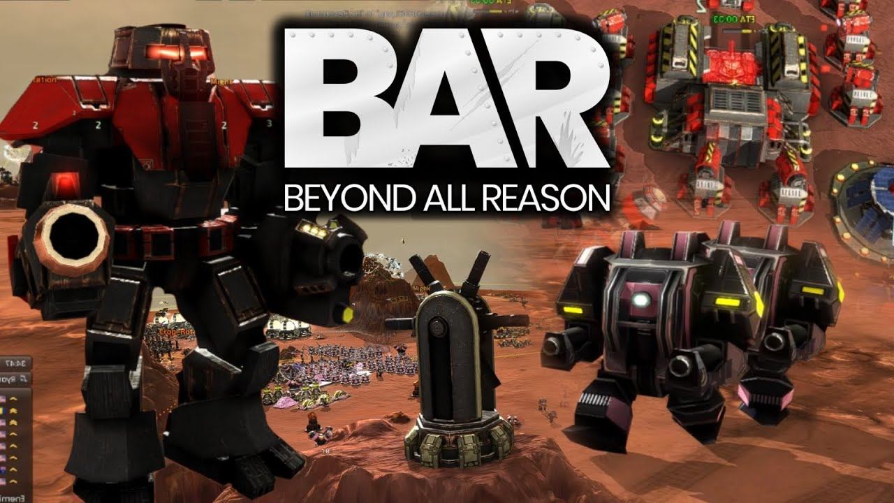 Tanks, Artillery, and Aggression | Beyond All Reason Glitter Map Gameplay смотреть онлайн