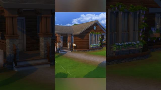 СКРОМНЫЙ ДОМИК 🍇 С ВИНОГРАДОМ 🍇 SIMS 4 смотреть онлайн