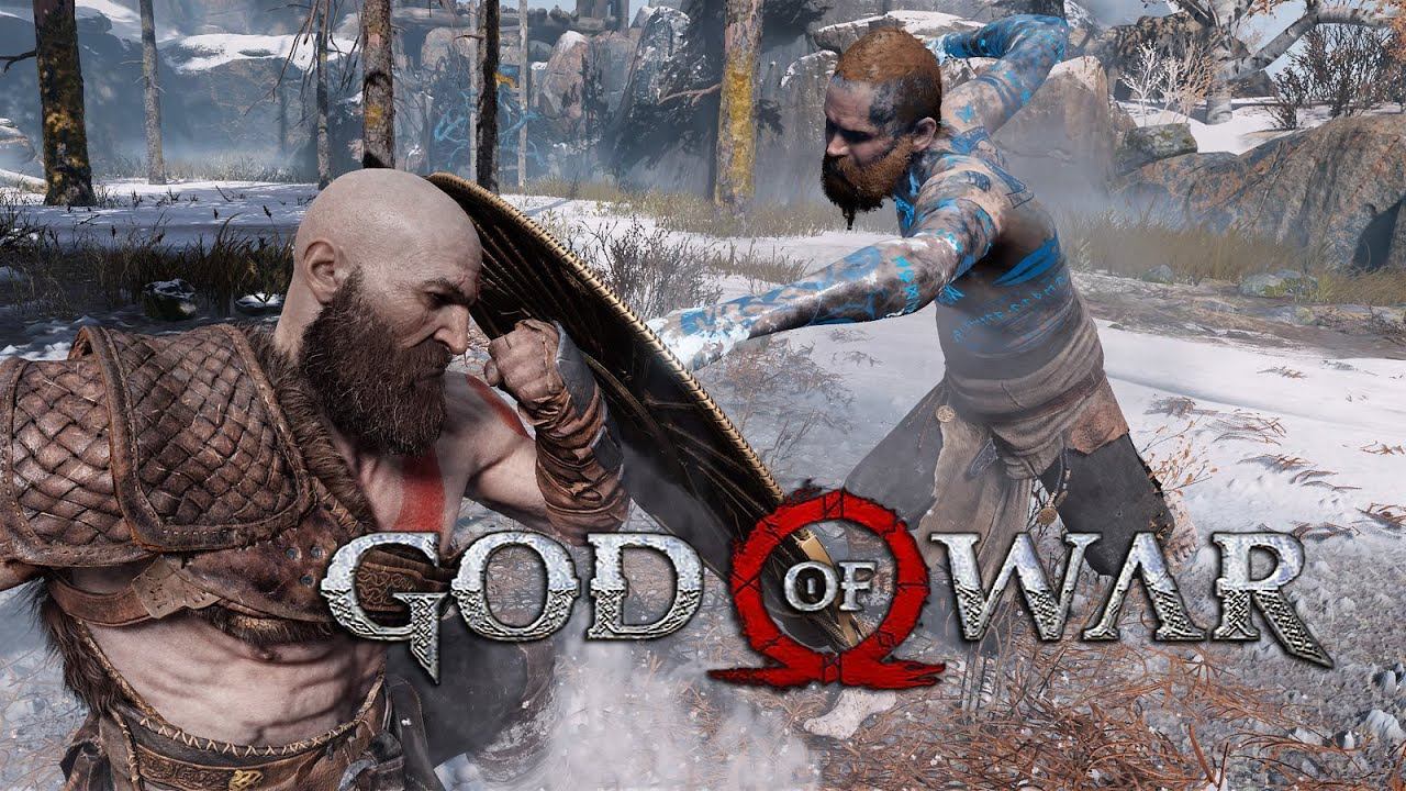 God of War кратос против чужака, бой на кулаках смотреть онлайн