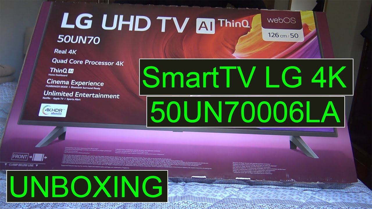 Unboxing Smart TV LG 50UN70006LA смотреть онлайн