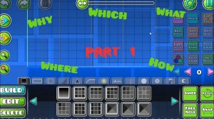 Основы креаторства в Geometry Dash. Меню, музыка, интерфейс и блоки. Путь креатора Часть 1. [51]