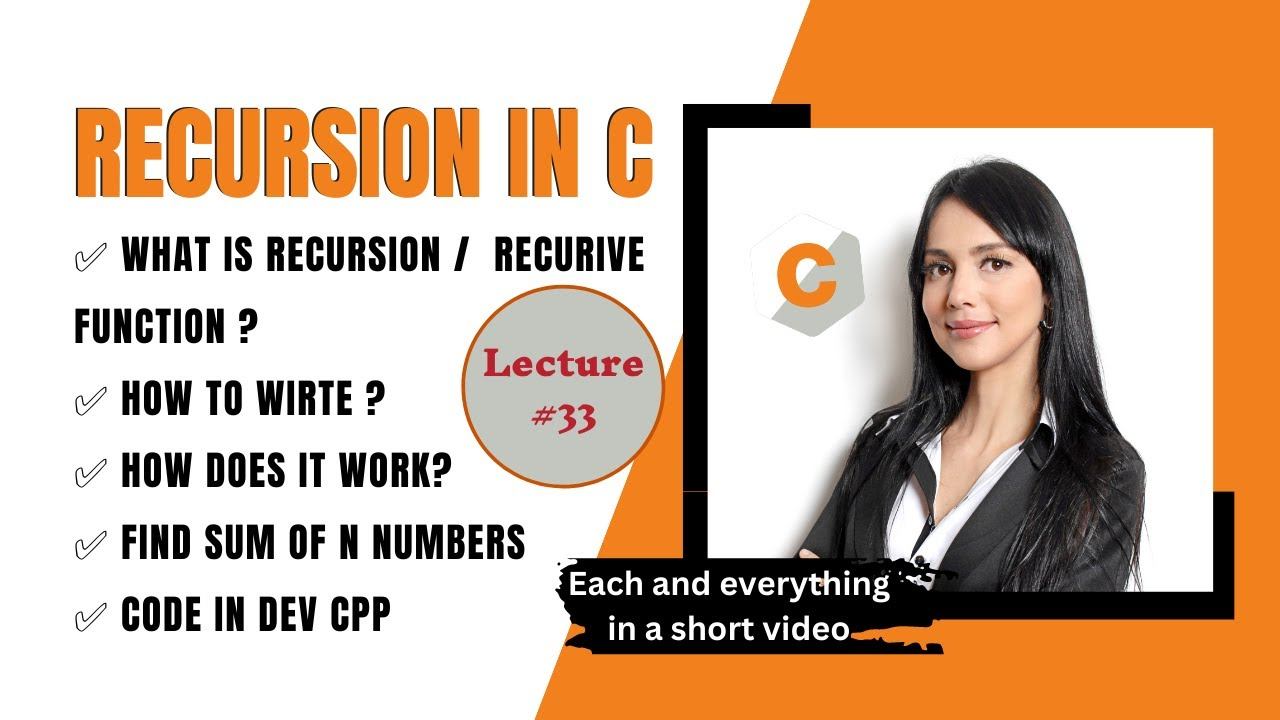 Recursion in C | Recursive function in c programming | Find Sum of N Numbers Using Recursion смотреть онлайн