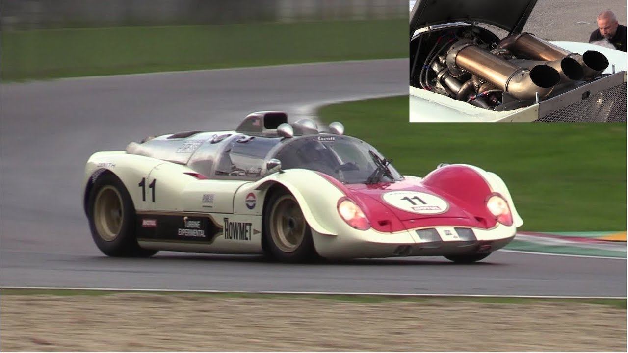 Howmet TX Gas Turbine racecar - Flatout track action & jet sound @ Imola Classic смотреть онлайн