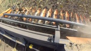 НОВИНКА Уборка крупноплодного подсолнечника жаткой ORANGE SEED видео обзор работа