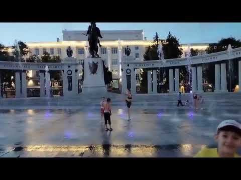 Фонтан ⛲ на Советской площади в Уфе смотреть онлайн