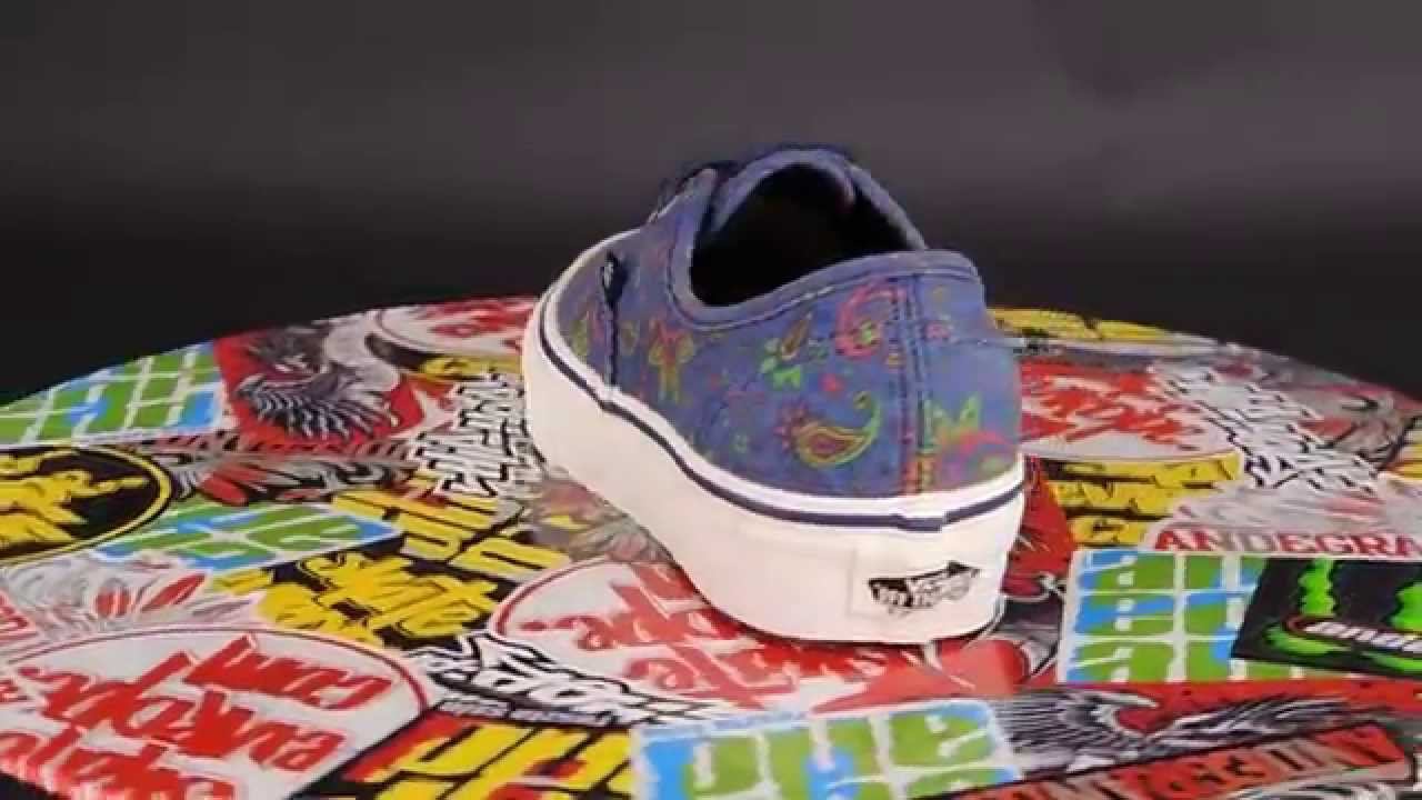 VANS - AUTHENTIC [(PAISLEY) MEDIEVAL BLUE] смотреть онлайн