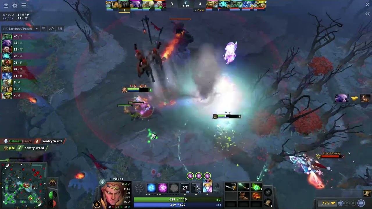 How to lane mid invoker (TORONTOTOKYO (smurf 2)) vs storm spirit - Dota 2 смотреть онлайн