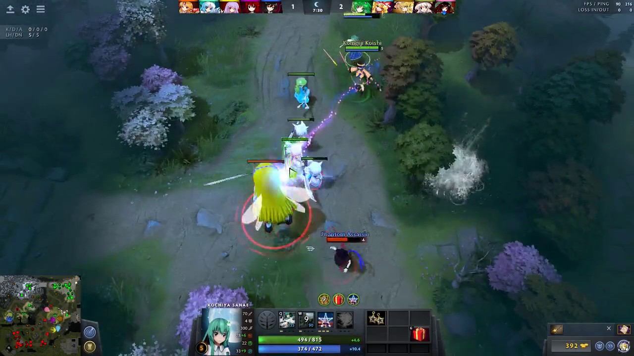 DOTA 2 Touhou Defence of the Shrines (THD2/DOTS2) 2017 07 03 Average support game смотреть онлайн