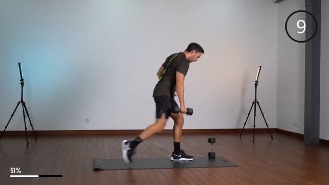 15 Min FULL BODY HIIT With Weights - Strength & Cardio, No Repeat, Home Workout