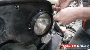 Установка тюнинг LED фар на УАЗ Хантер от mastergtr.ru