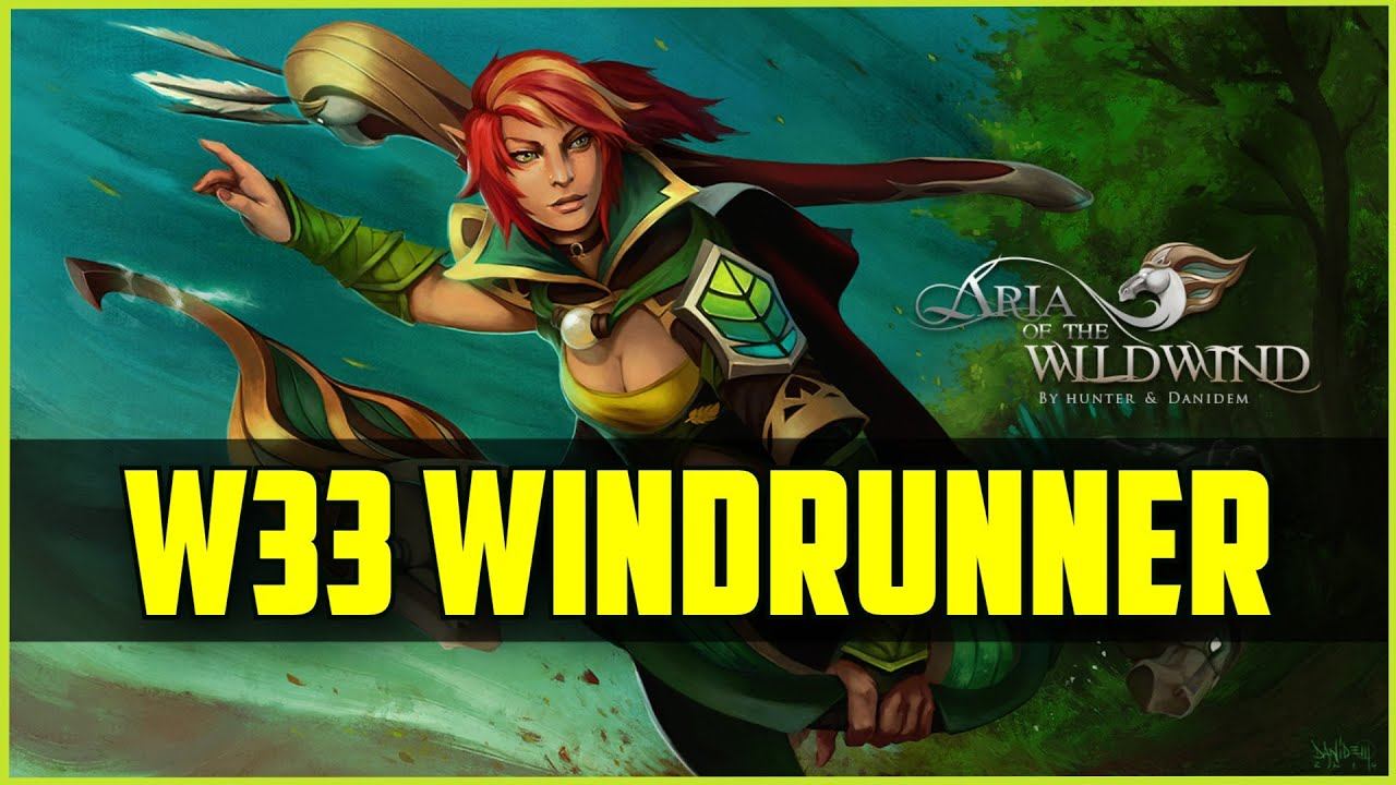 w33 Windrunner 36kills RANK 1 EU 7683MMR | Dota 2 Gameplay смотреть онлайн