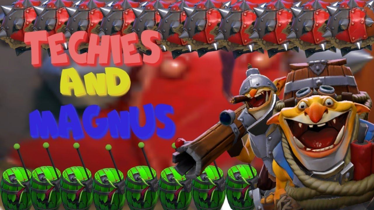 TECHIES AND MAGNUS FUN IN DOTA 2 смотреть онлайн