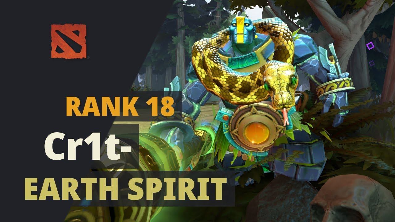 Cr1t- (Rank 18) plays Earth Spirit Dota 2 Full Game смотреть онлайн