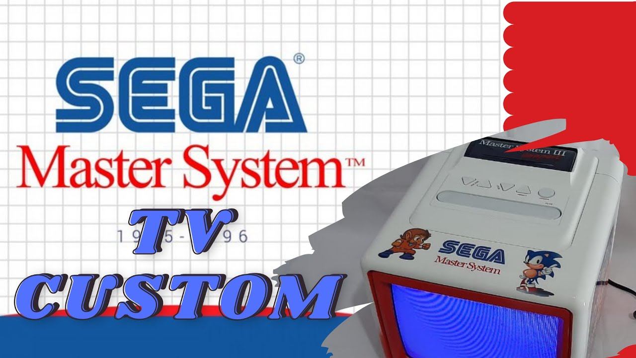 TV Semp Customizada Master System - Sega Mark 3 Custom TV Mod