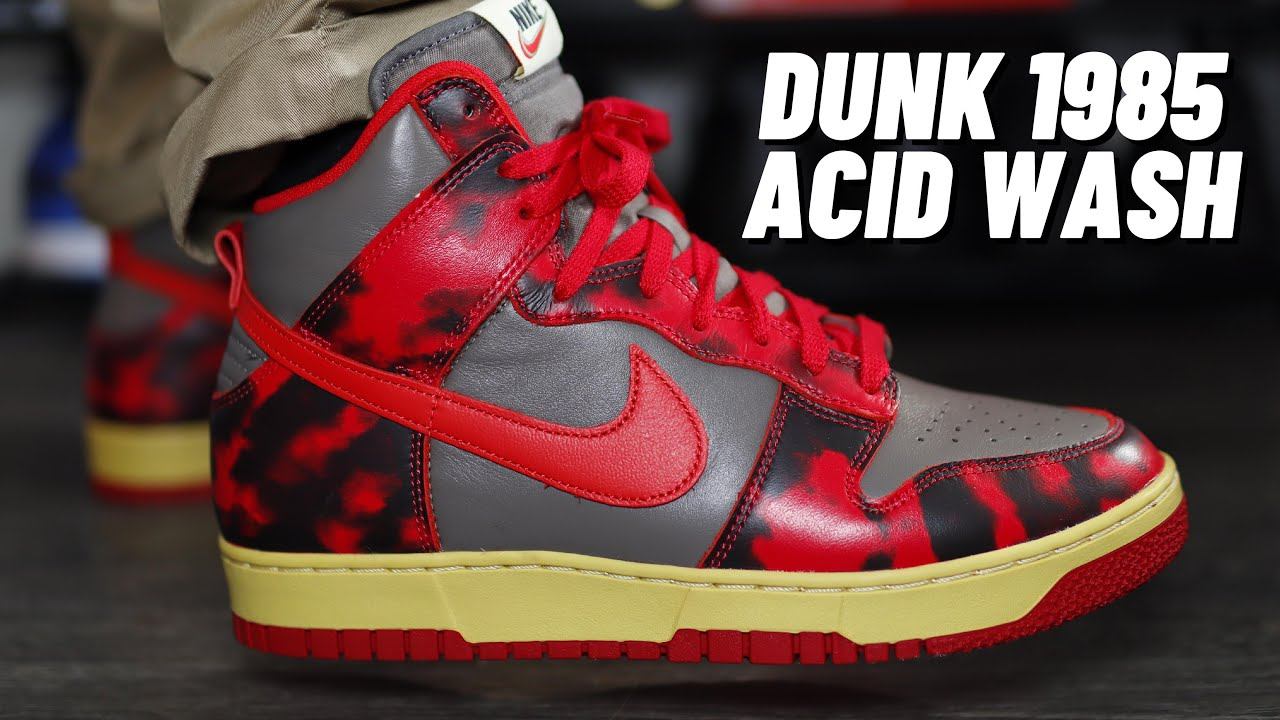 Nike Dunk 1985 Acid Wash Red On Feet Review смотреть онлайн